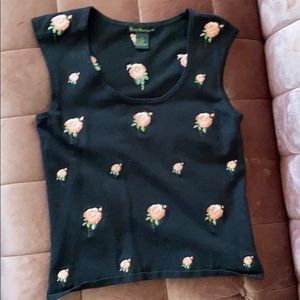 VINTAGE roses tank top